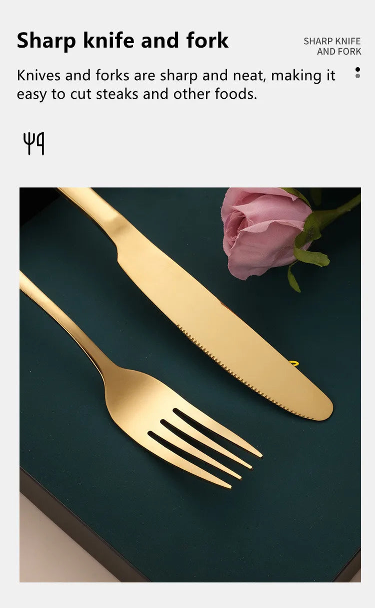 Steel Travel Tableware Set