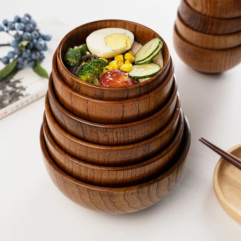 Hinoki Wooden Rice & Soup Bowl