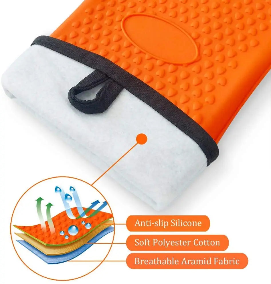 Walfos  1 Piece Long Silicone Kitchen Gloves