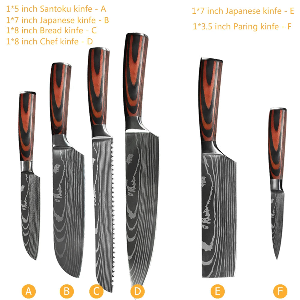 Hikari Series Laser Damascus Knife Collection