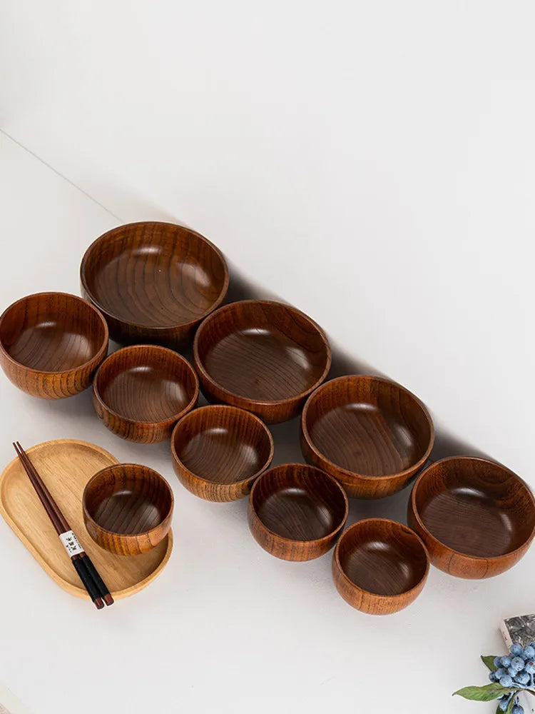 Hinoki Wooden Rice & Soup Bowl