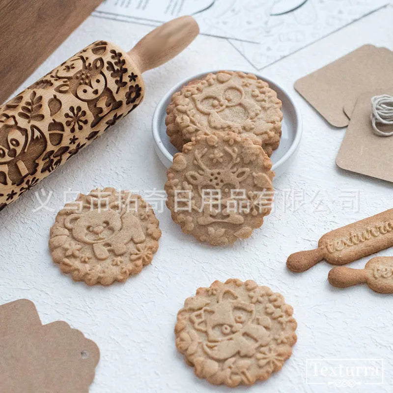 Cartoon Animal Pattern Rolling Pin