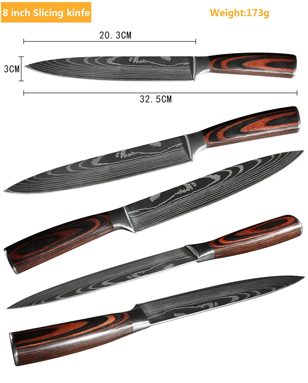 Hikari Series Laser Damascus Knife Collection