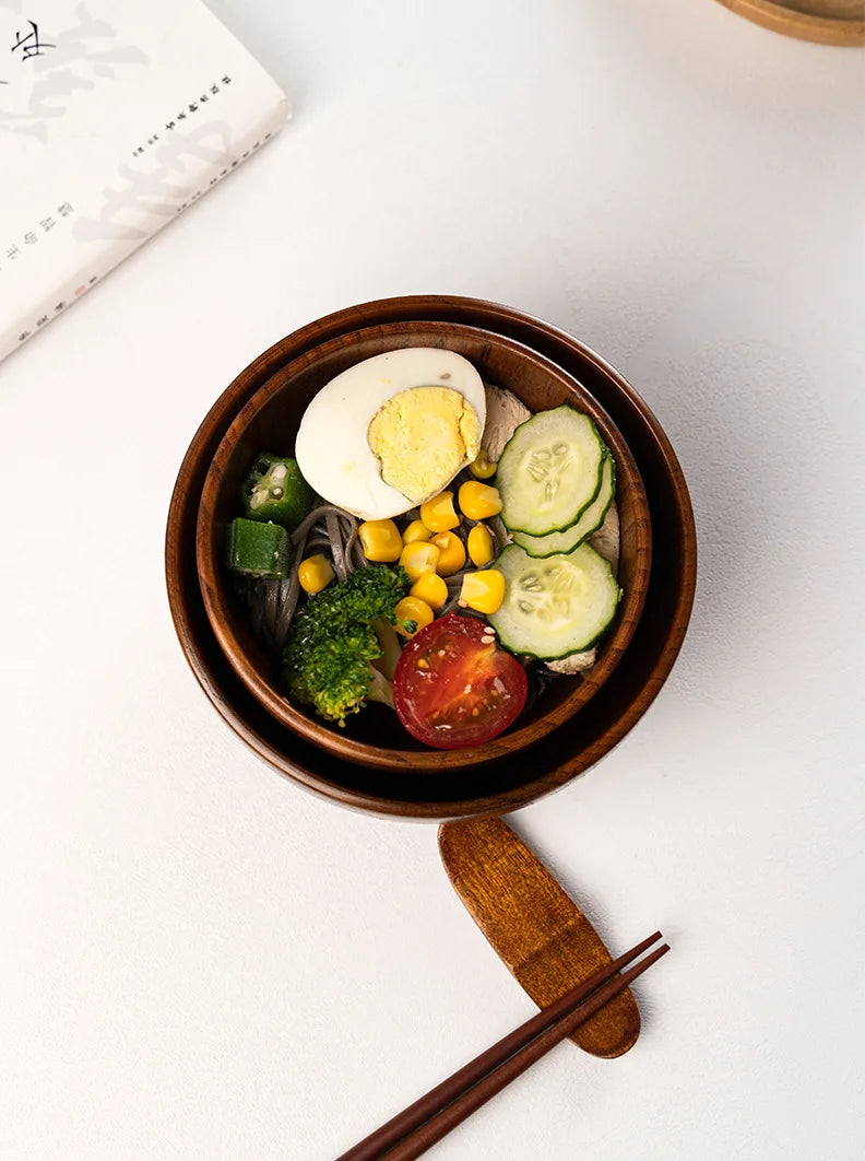 Hinoki Wooden Rice & Soup Bowl