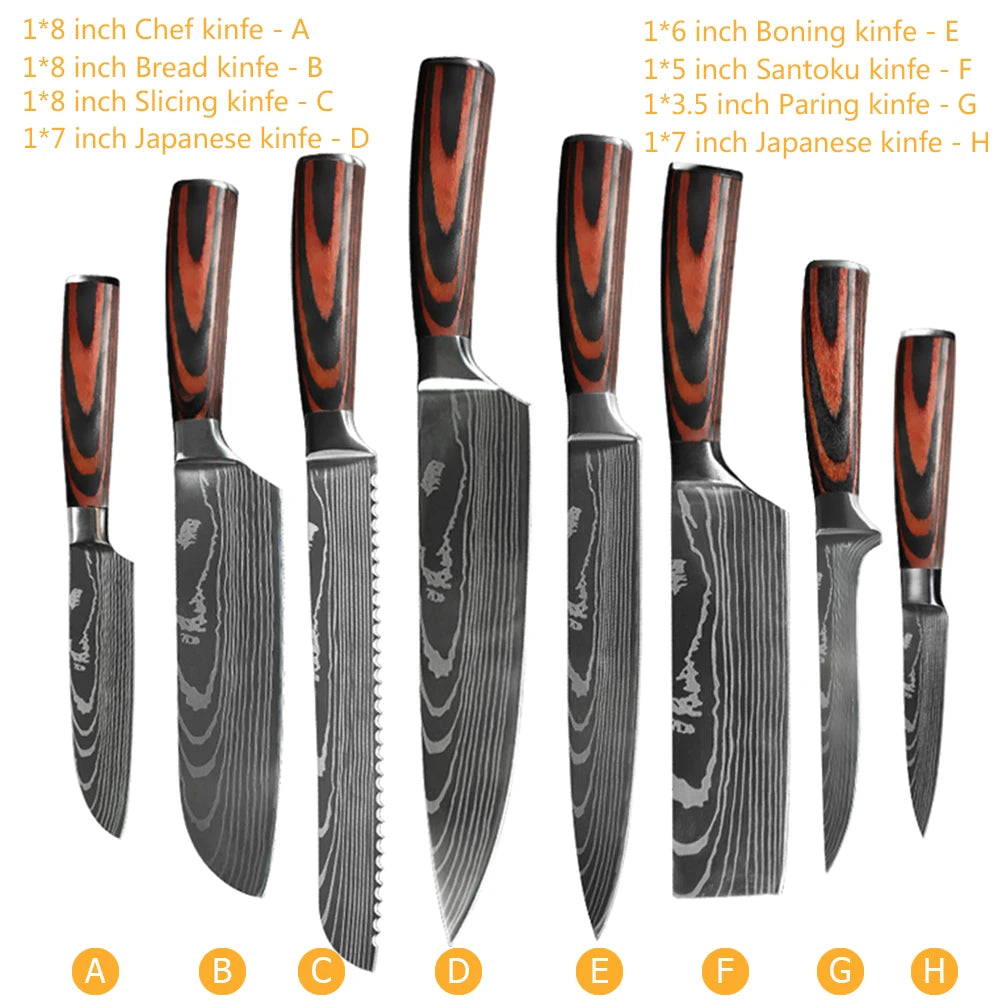 Hikari Series Laser Damascus Knife Collection