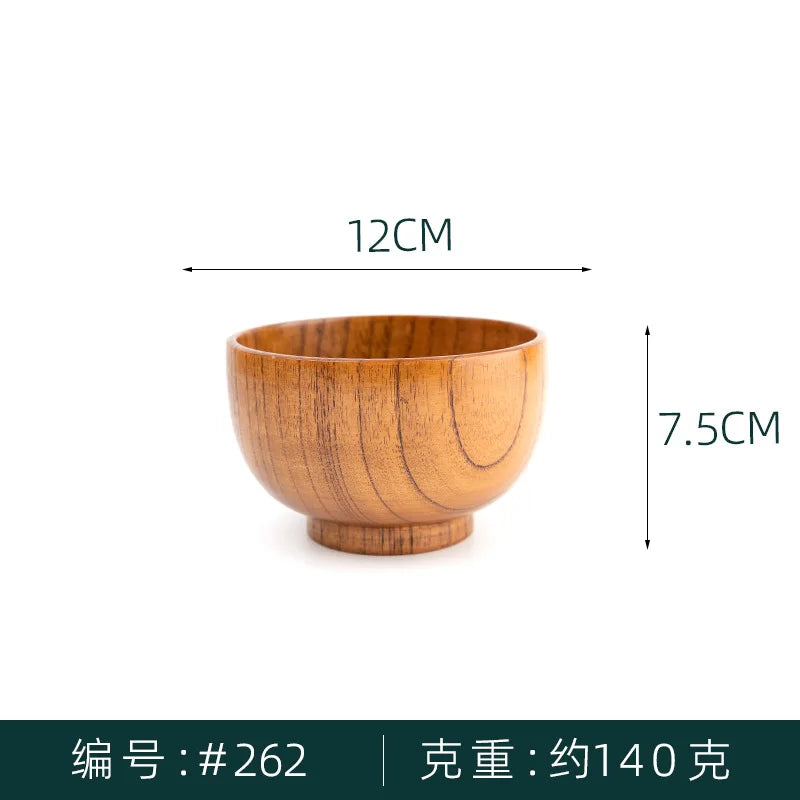 Hinoki Wooden Rice & Soup Bowl
