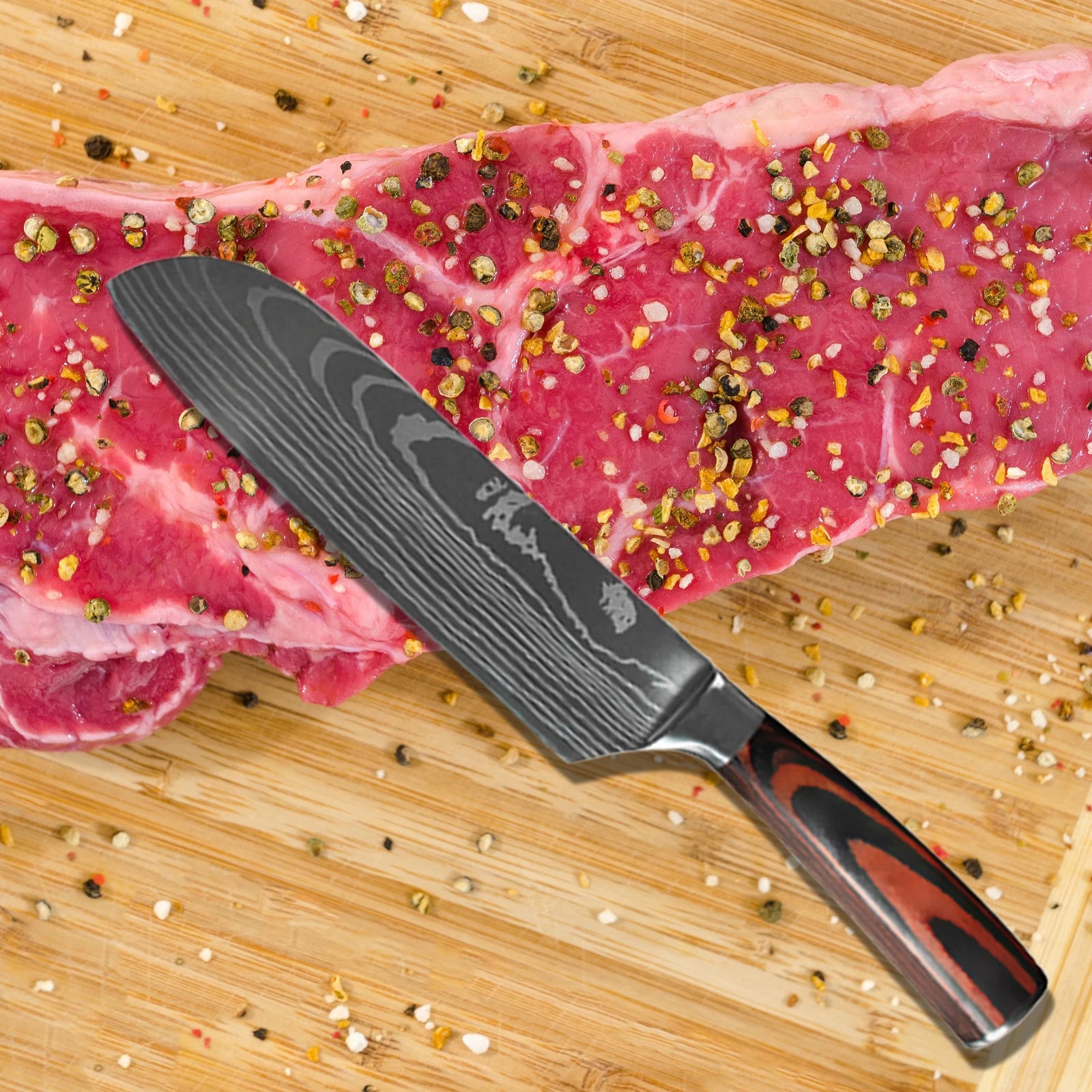Hikari Series Laser Damascus Knife Collection