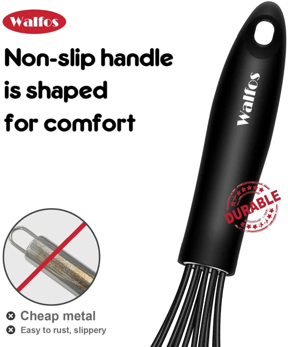 WALFOS 3-in-1 Rotating Manual Whisk Set