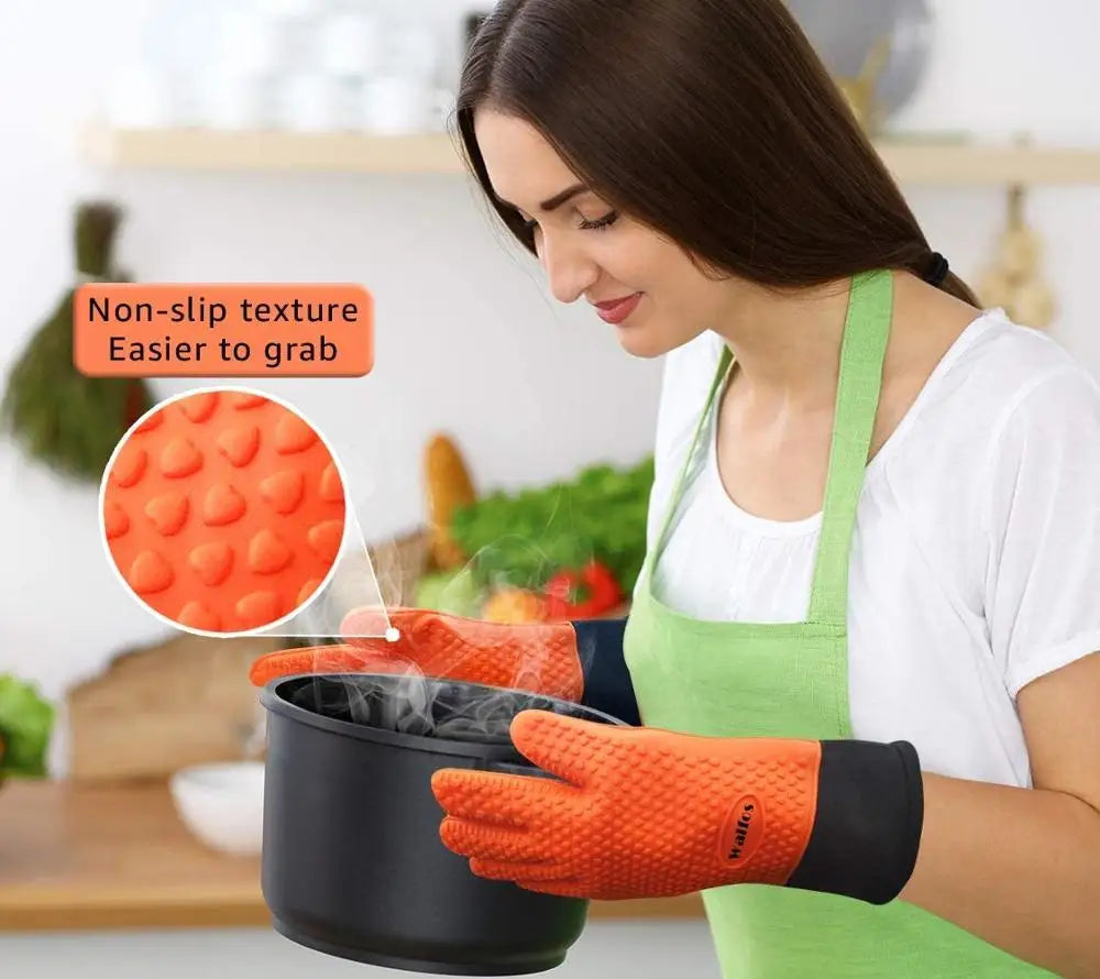 Walfos  1 Piece Long Silicone Kitchen Gloves