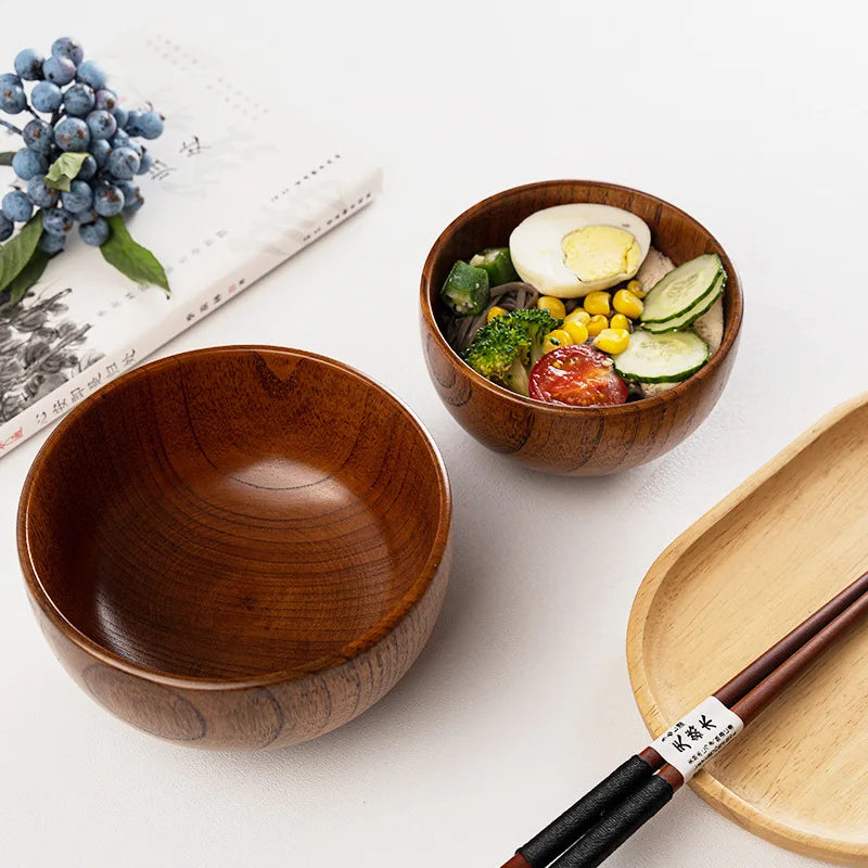 Hinoki Wooden Rice & Soup Bowl