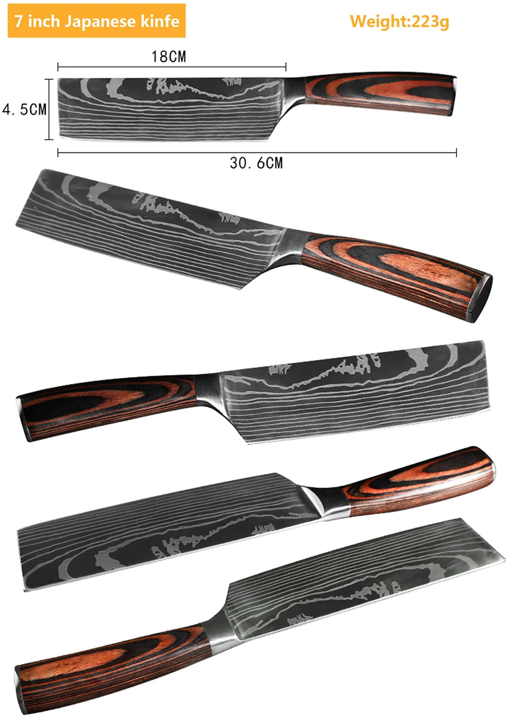 Hikari Series Laser Damascus Knife Collection
