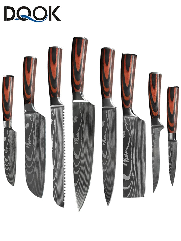 Hikari Series Laser Damascus Knife Collection
