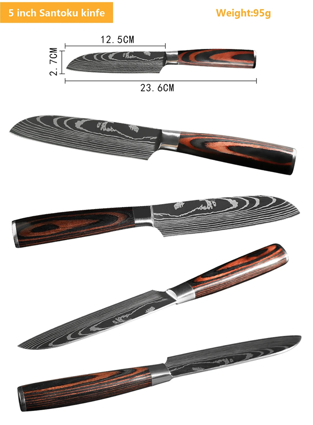 Hikari Series Laser Damascus Knife Collection