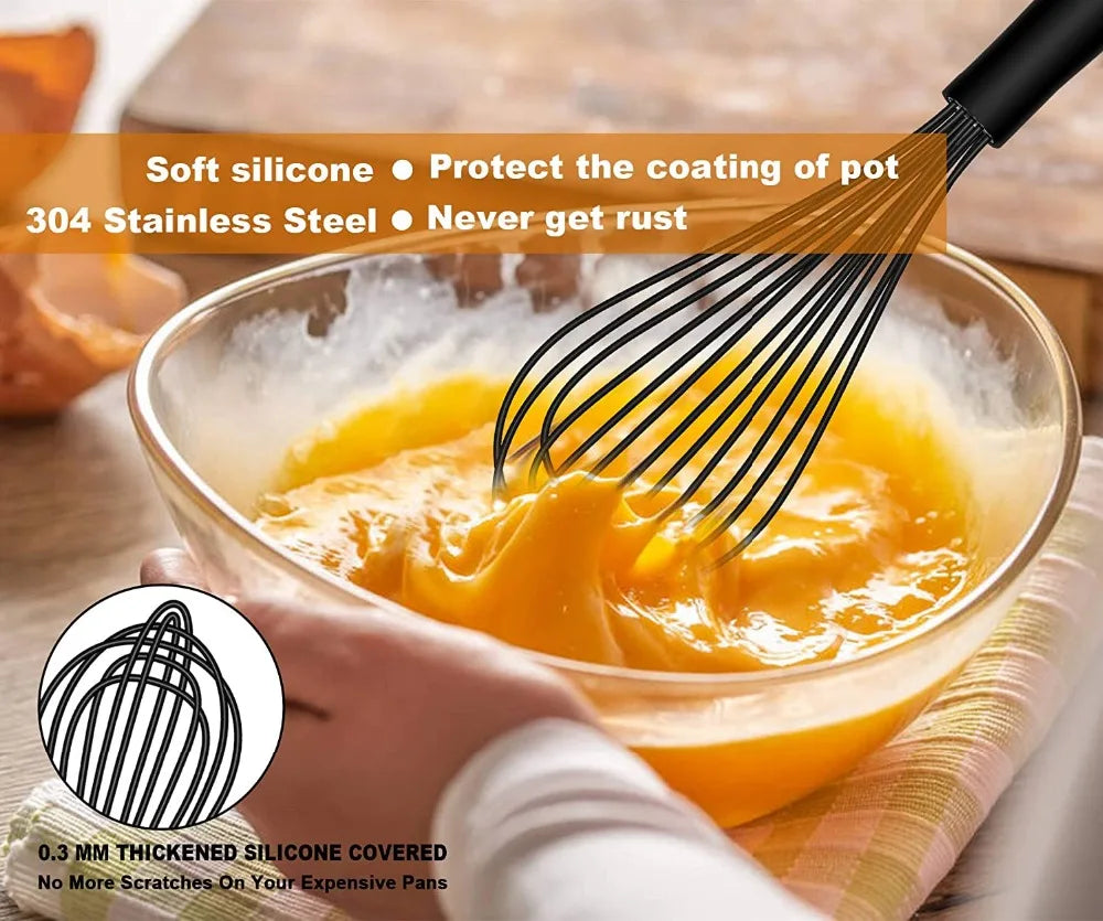WALFOS 3-in-1 Rotating Manual Whisk Set