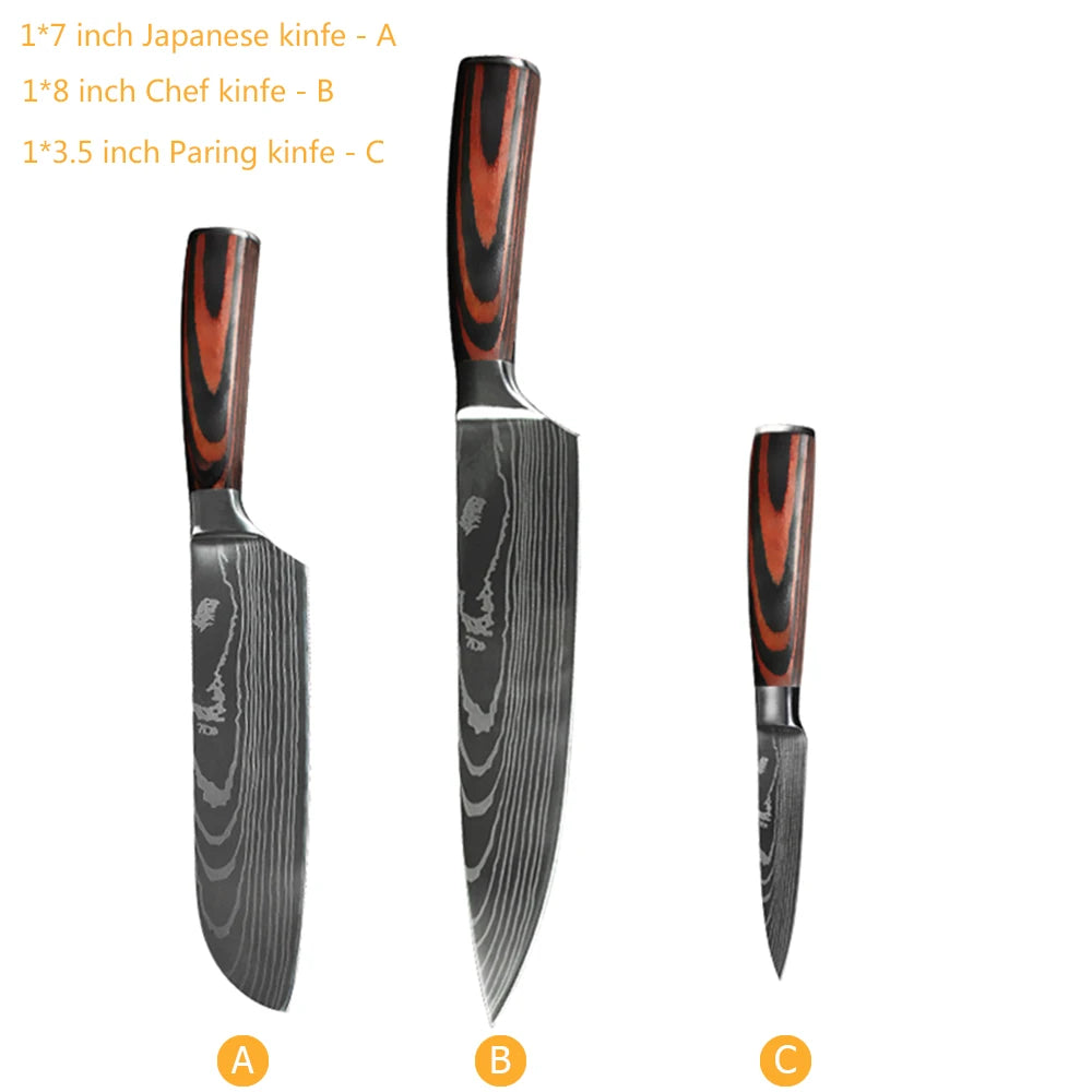Hikari Series Laser Damascus Knife Collection