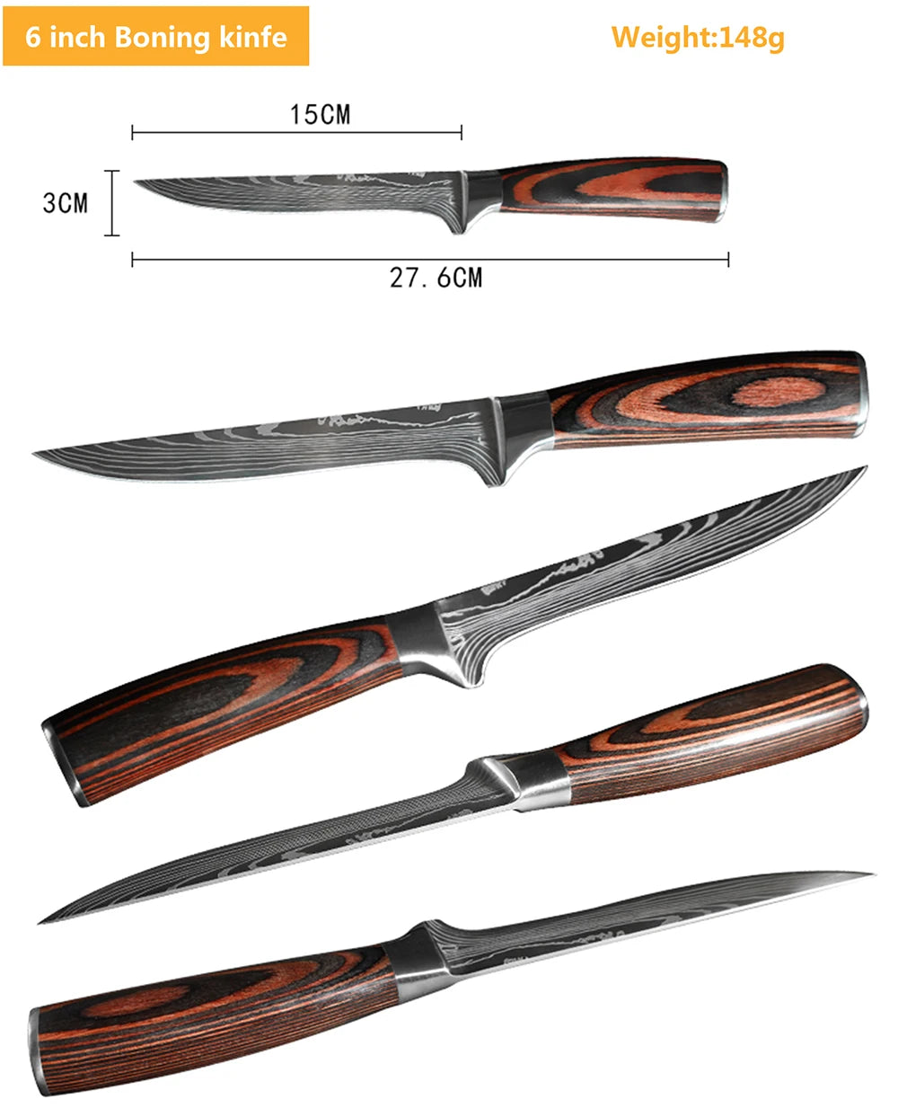 Hikari Series Laser Damascus Knife Collection