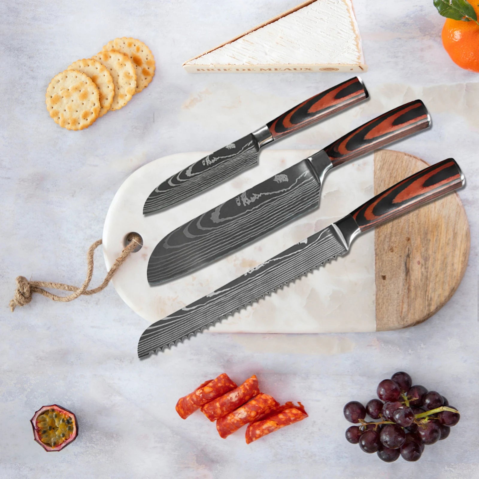 Hikari Series Laser Damascus Knife Collection