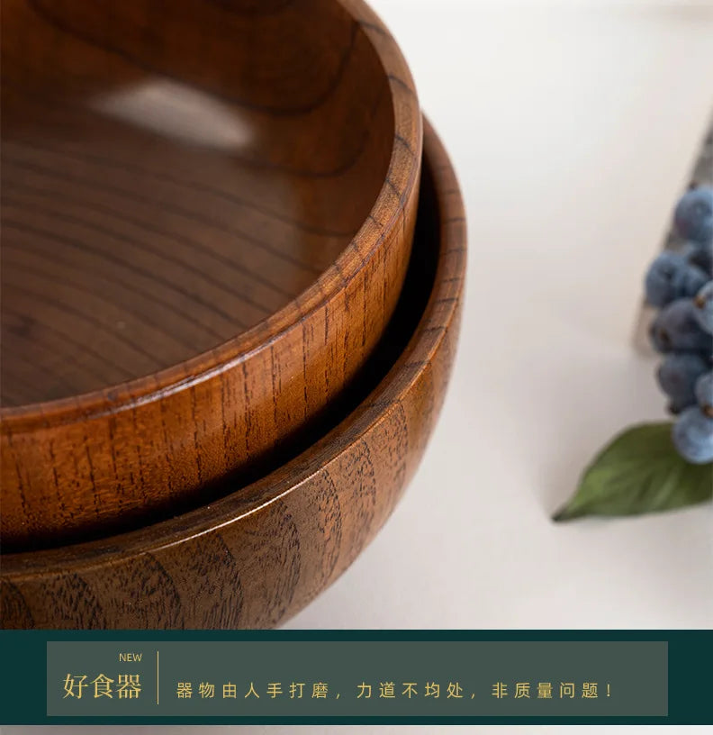 Hinoki Wooden Rice & Soup Bowl