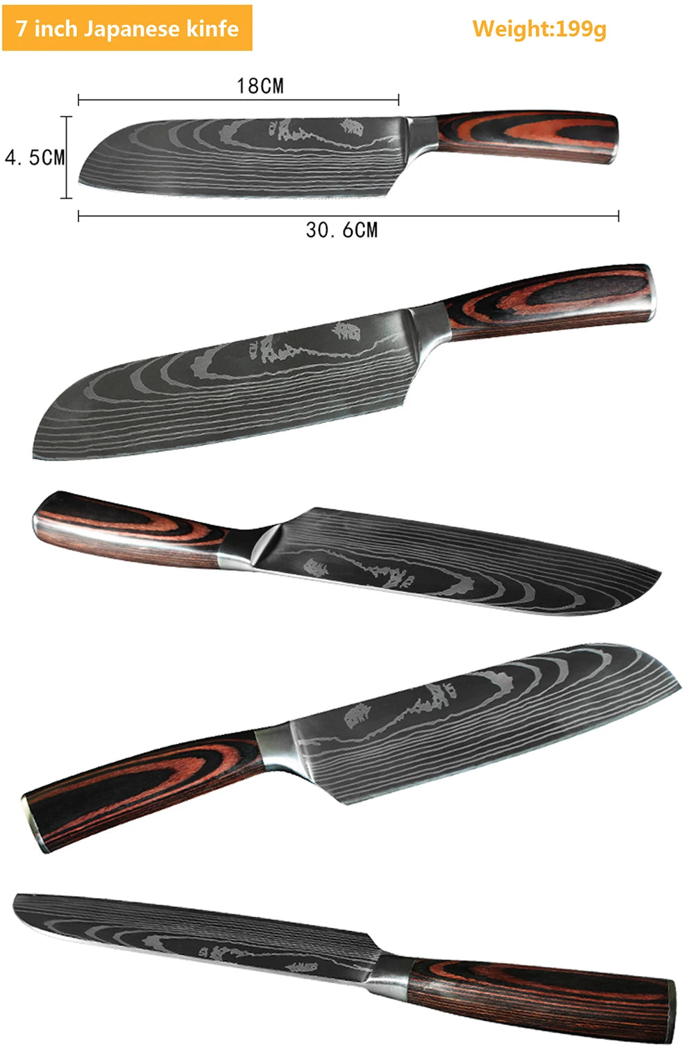 Hikari Series Laser Damascus Knife Collection