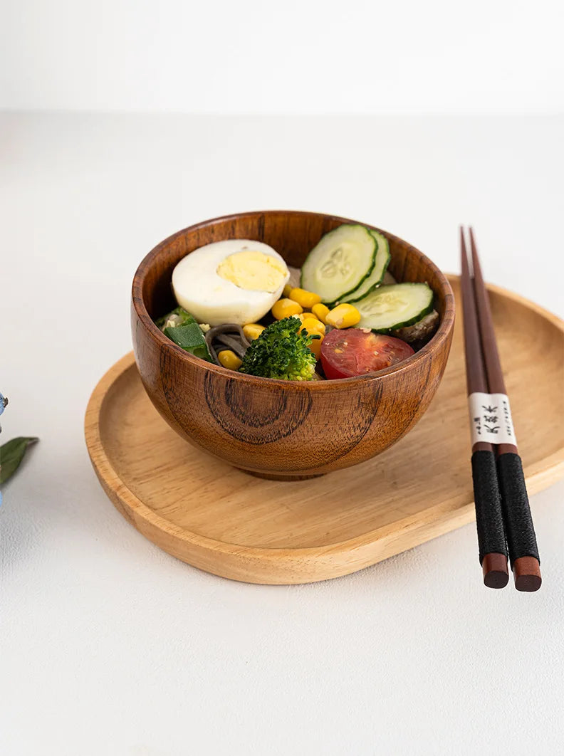 Hinoki Wooden Rice & Soup Bowl