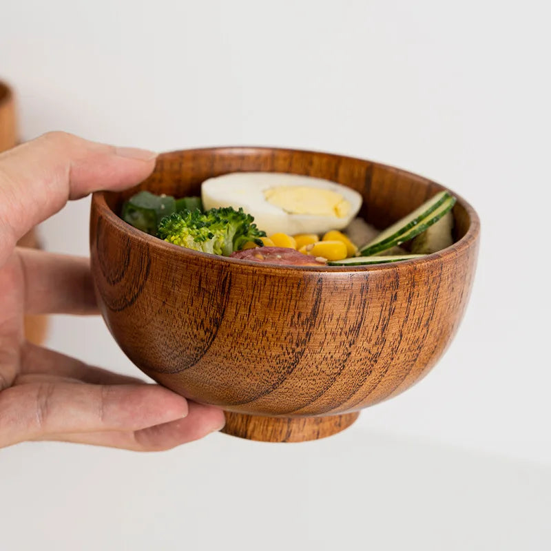 Hinoki Wooden Rice & Soup Bowl