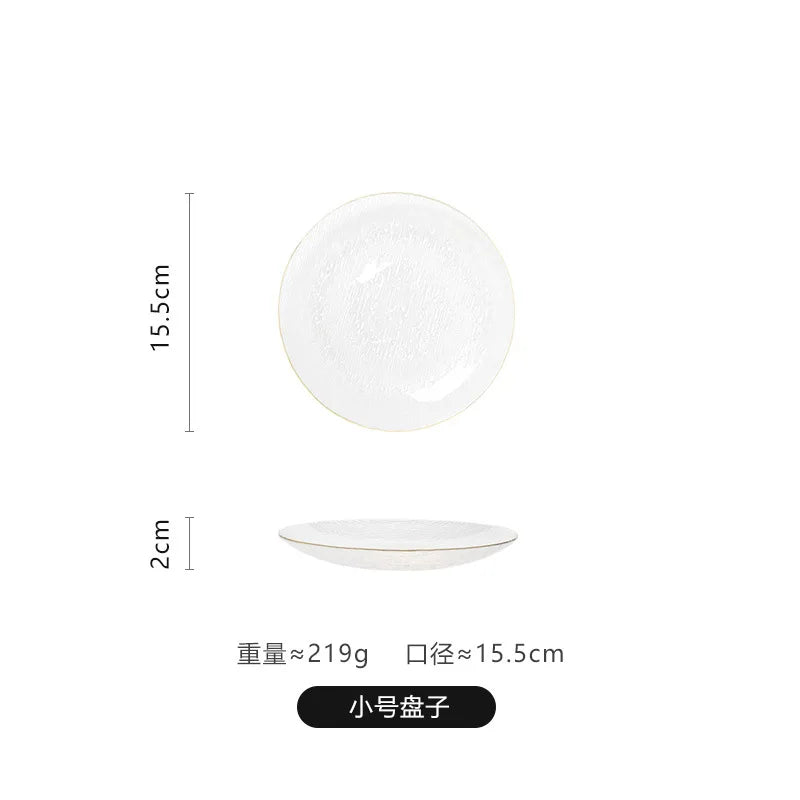 Glass Plate Household Transparent Tableware