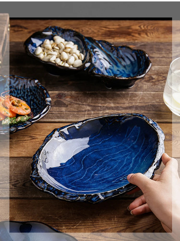 Kiln-Fired Irregular Ceramic Plate