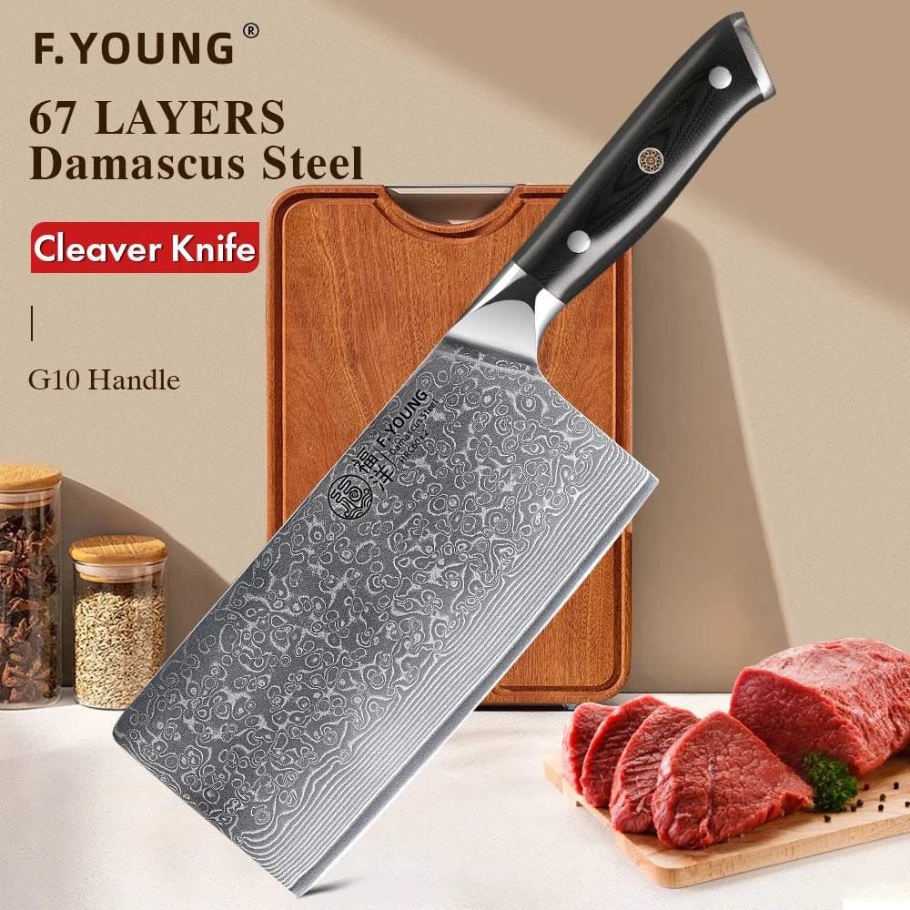 F.YOUNG 7" Chinese Cleaver Knife