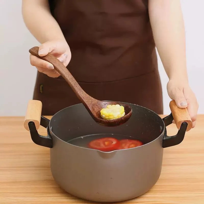 Natural Wooden Spoon & Spatula