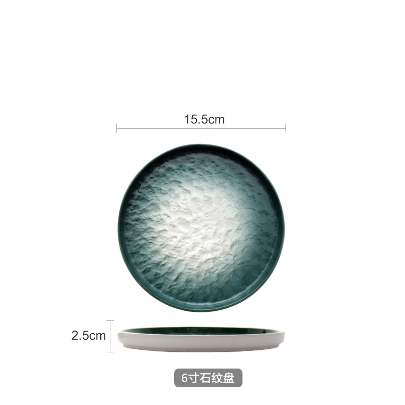Nordic Gradient Emerald Steak Plate