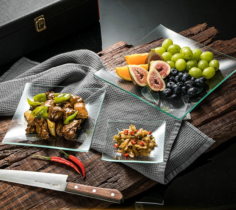 Tempered Glass Plate Tableware