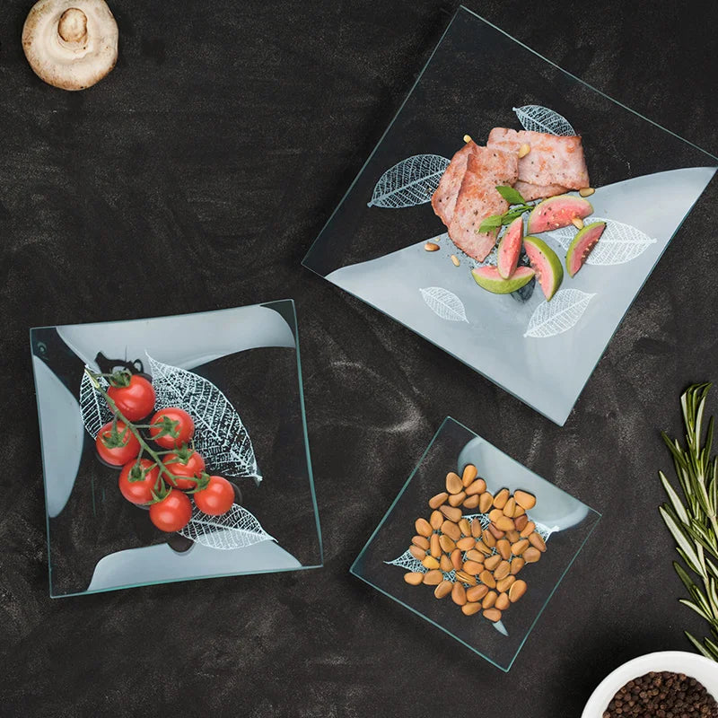 Tempered Glass Plate Tableware