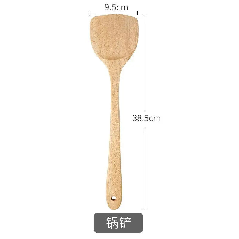 Natural Wooden Spoon & Spatula