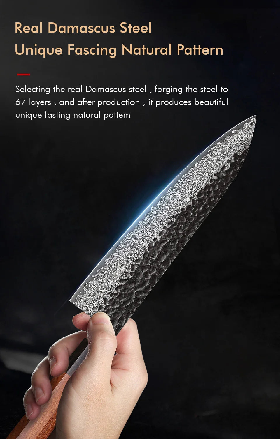 F.YOUNG Takumi Damascus Chef Knife