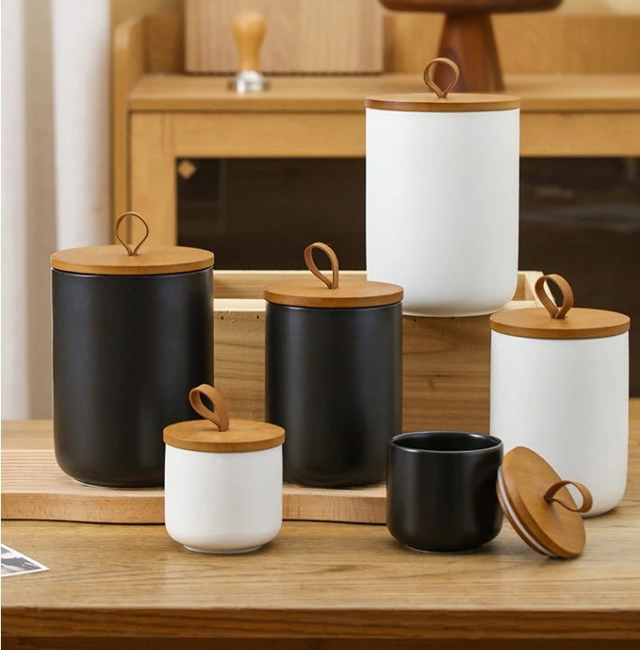 Nordic Ceramic Storage Jar