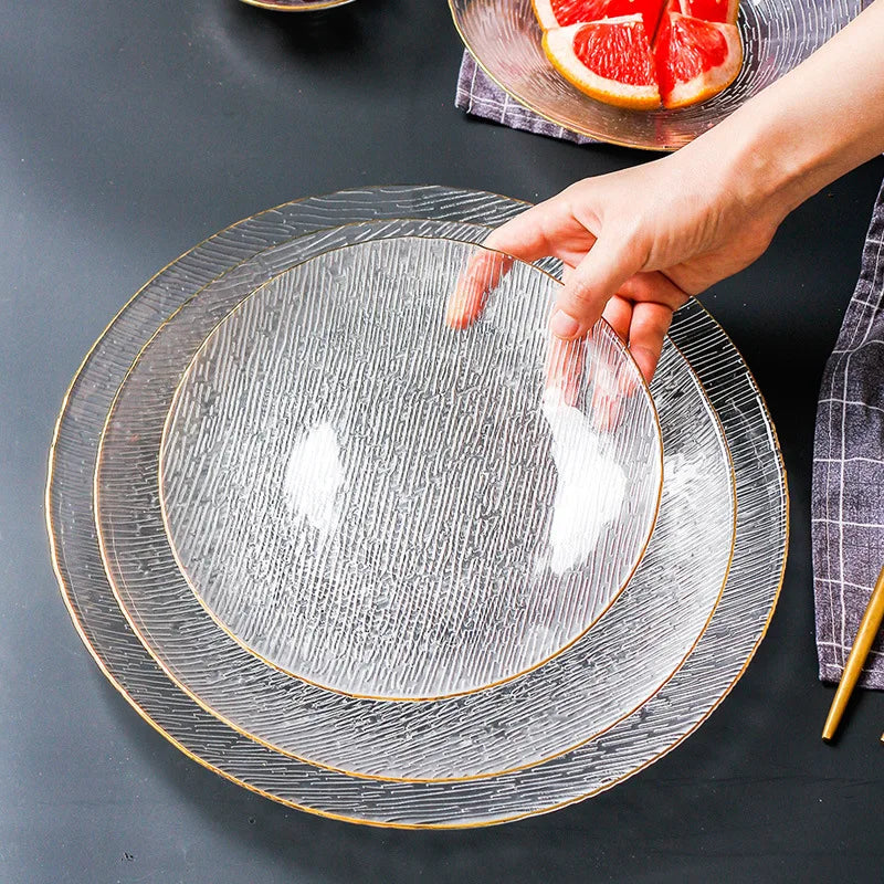 Glass Plate Household Transparent Tableware