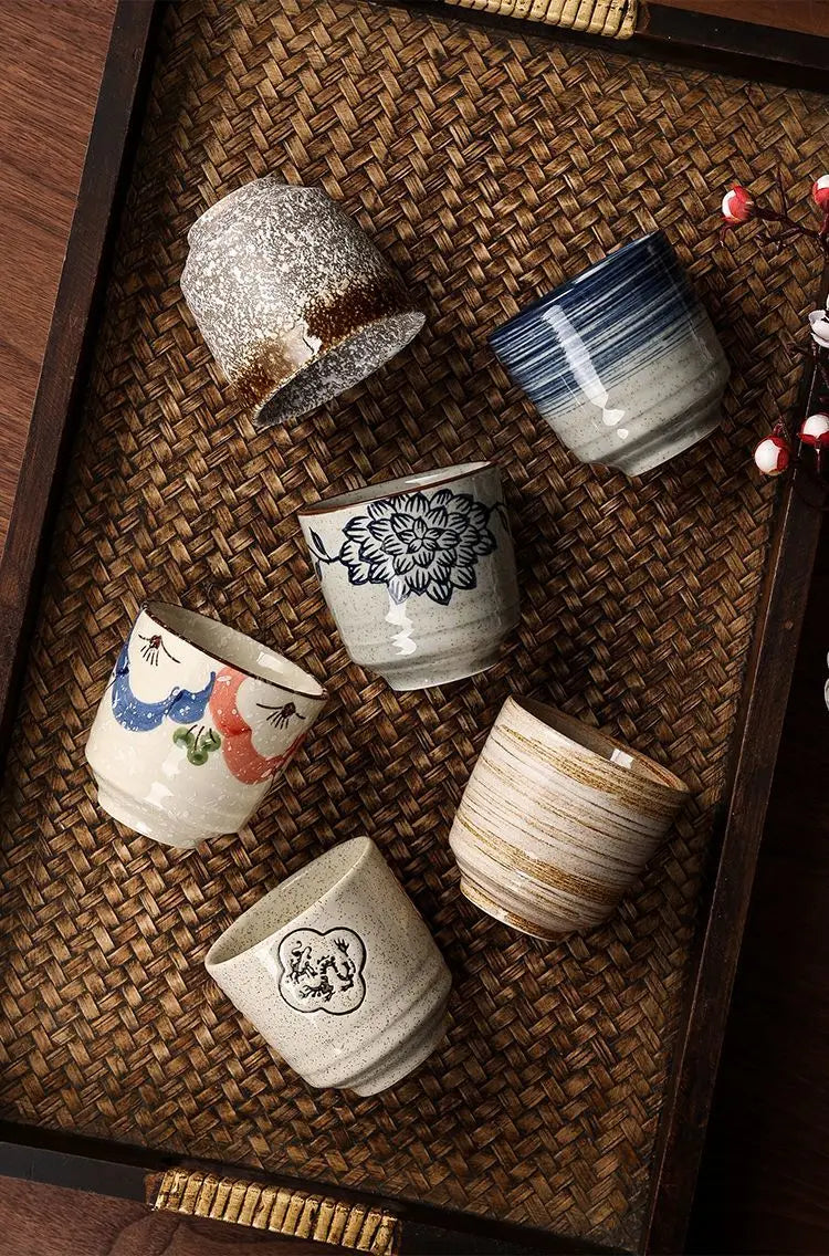 Japanese style Hefeng hand-painted ceramic tea cup