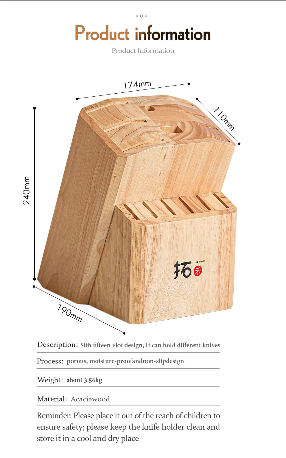 TURWHO Knife Stand