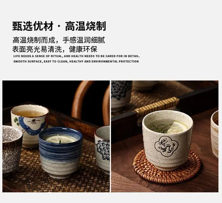 Japanese style Hefeng hand-painted ceramic tea cup