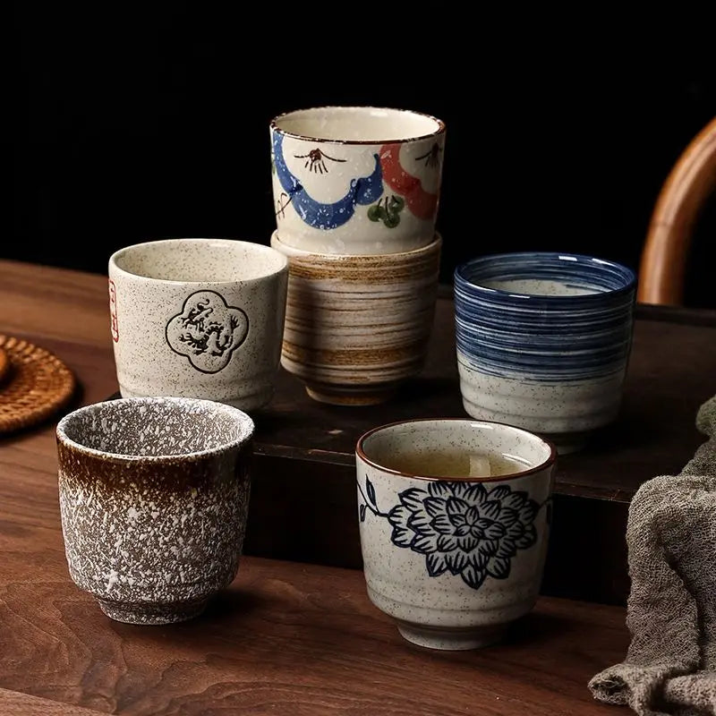 Japanese style Hefeng hand-painted ceramic tea cup