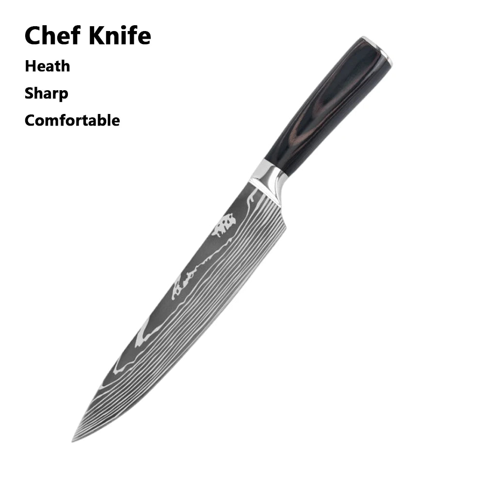 Hikari Series Laser Damascus Knife Collection