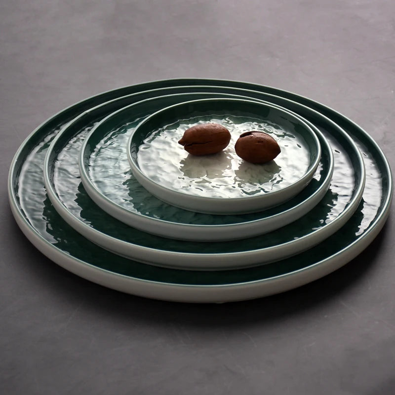 Nordic Gradient Emerald Steak Plate
