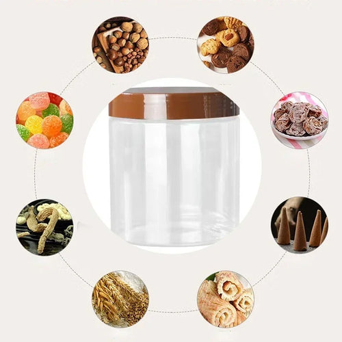 10pcs Food Storage Jars With Coffee Lid