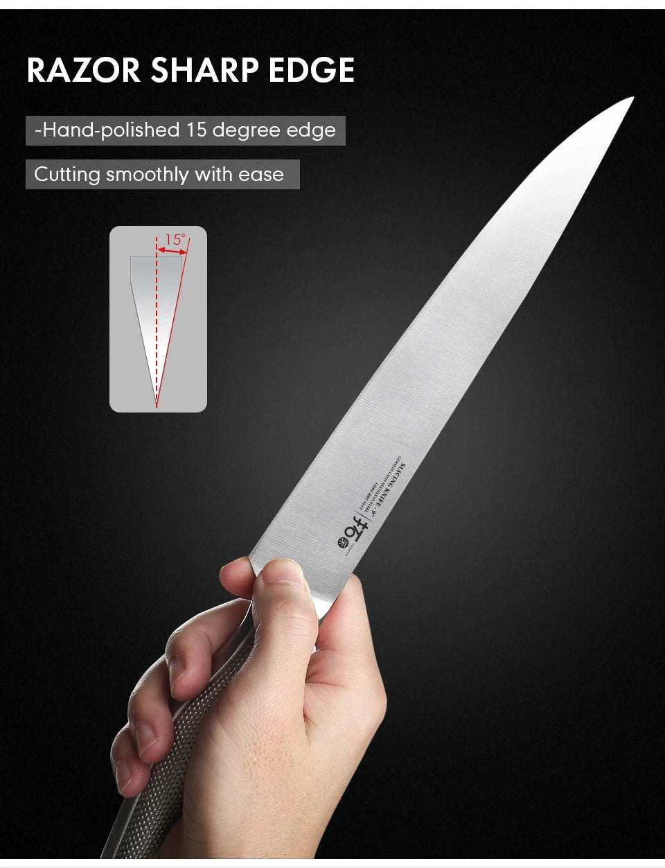 TURWHO German 1.4116 Steel Profesional Kitchen Chef Knives