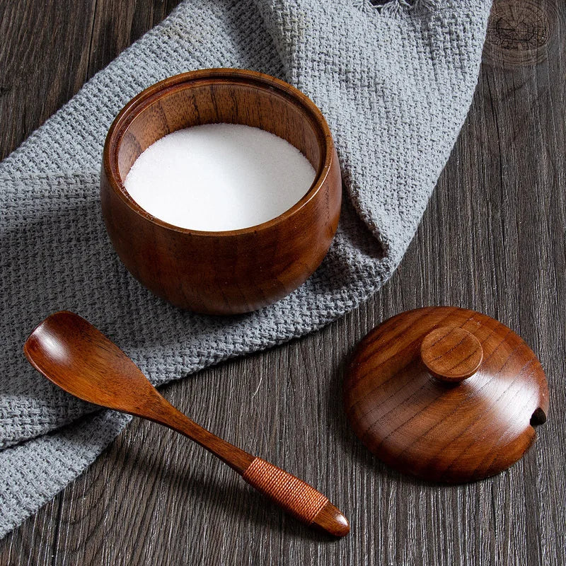 Wooden Seasoning Jar