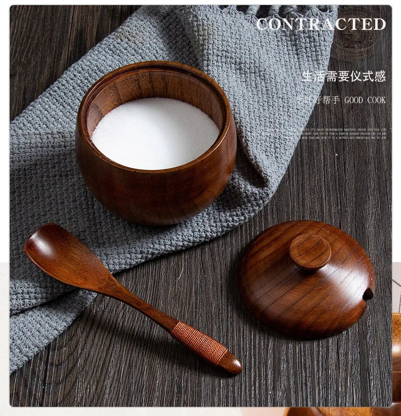 Wooden Seasoning Jar
