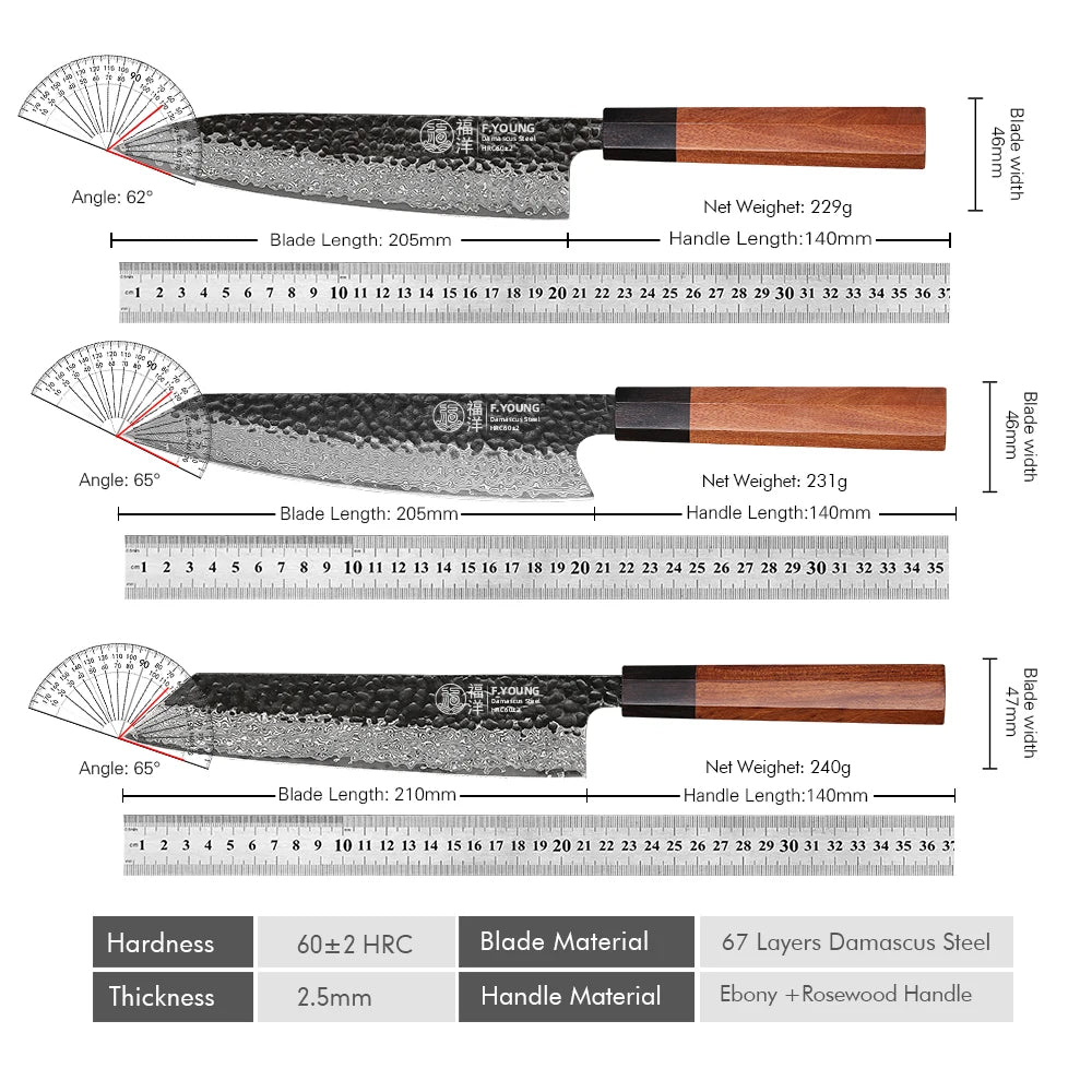 F.YOUNG Hand-Forged Japanese Chef Knife