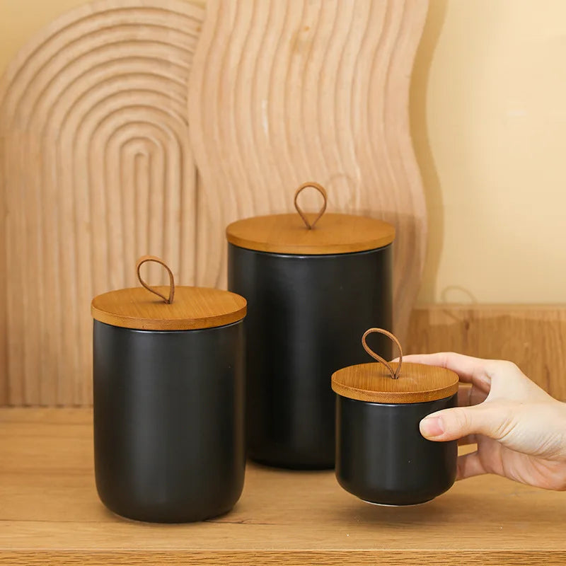 Nordic Ceramic Storage Jar