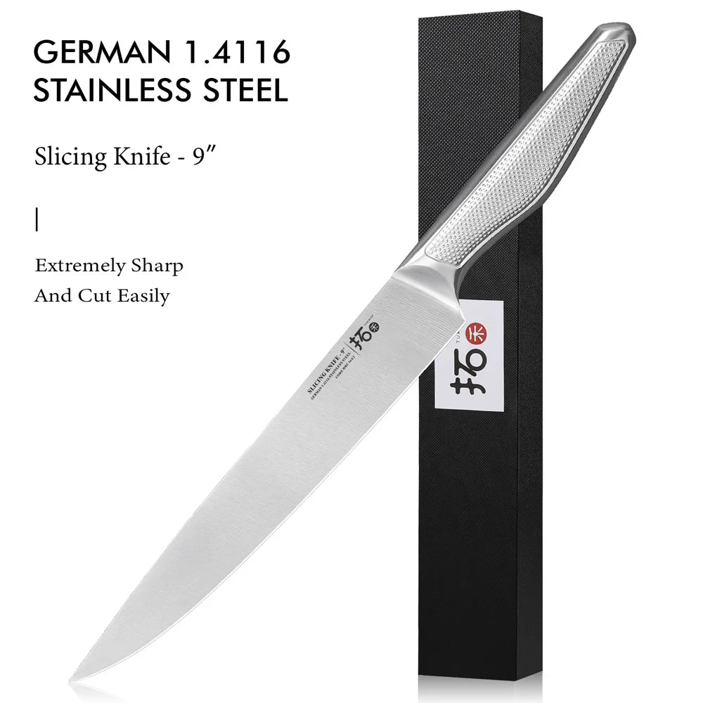 TURWHO German 1.4116 Steel Profesional Kitchen Chef Knives