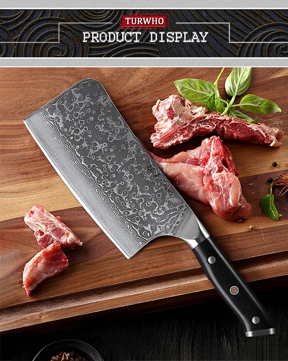 TURWHO 7" Bone Chopper Knife